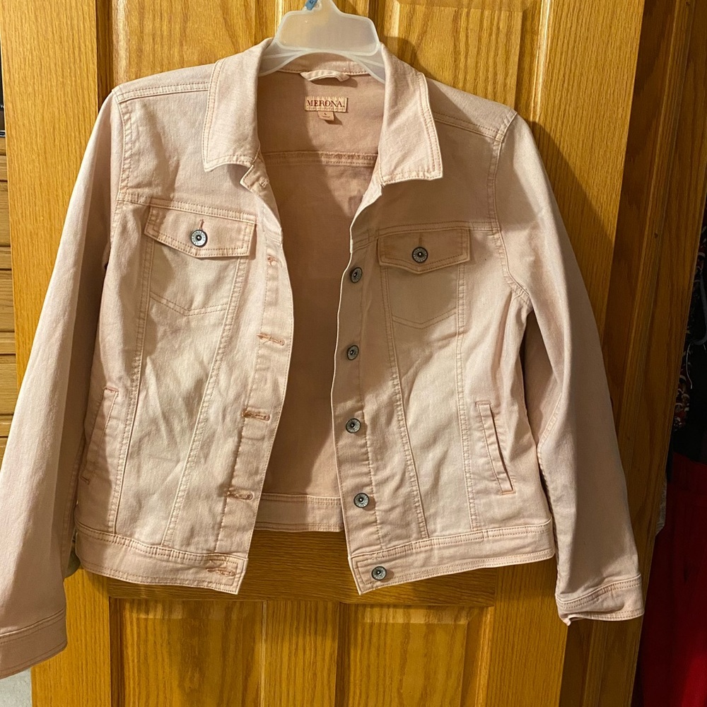 Light Dusty Rose Jean Jacket